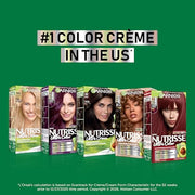 Garnier Nutrisse Ultra Crème Hair Color, 10 Black, 1 Count | Permanent Hair Dye with 100% Gray Coverage, 5-Fruit Oil Nourishing System, Rich, Vibrant Color, Vegan & Cruelty Free