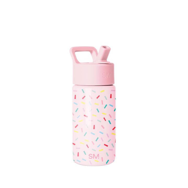 Simple Modern Kids Water Bottle & Toddler Cup | 14oz | Confetti | Insulated Stainless Steel Toddler Water Bottle, Kids Tumbler with Straw | Spill Proof for School, Girls, Boys | Confetti