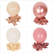 Retro Blush Pink Balloons 60 Packs 12 Inch Latex Balloons | Dusty Pink Metallic Rose Gold Nude Balloons for Pumpkin Baby Shower Girls Women Boho Birthday Bridal Wedding Decorations