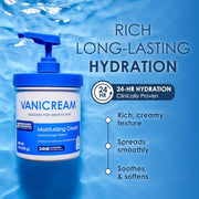 Vanicream Moisturizing Cream, Body & Face Moisturizer, 16 Oz Pump Dispenser | Formulated without Common Irritants for Sensitive Skin, Restores Moisture and Soothes Irritated, Cracked or Itchy Skin