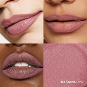 Laka Lip Liner - Creamy Matte Lip Contour | #02 Suede Pink | Muted Nude Pink | Precise Lip Liner Pencil for Shaping & Overlining | Long-Lasting Waterproof Formula | No Sharpening