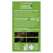 Clairol Natural Instincts Demi-Permanent Hair Dye, 4 Dark Brown | 1 Pack | Ammonia‑Free, Vegan Hair Color with Coconut Oil & Aloe Vera