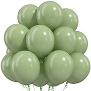 Togvu Sage Green Balloons, 50Pack 12 Inch Light Green Latex Party Balloons | Safari Woodland Forest Baby Shower Wedding Jungle Birthday Party Decorations