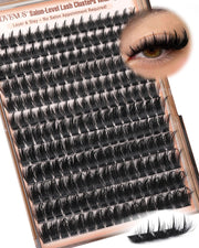 Goddvenus Manga Lash Clusters With Spikes Wispy Cluster Eyelash Extensions Full-volume Anime Eyelashes Clusters Reusable Faux Mink Fairy Individual Lash Extension (D Curve 12-18mm 204 pieces)