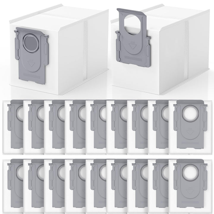 20 Pack QRevo Dust Bags for Roborock Qrevo S Pro, QV 35A, Qrevo S5V