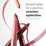 Laka Lip Liner - Creamy Matte Lip Contour | #02 Suede Pink | Muted Nude Pink | Precise Lip Liner Pencil for Shaping & Overlining | Long-Lasting Waterproof Formula | No Sharpening