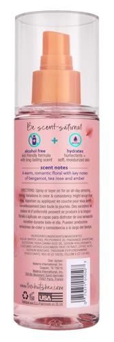 Tree Hut Moroccan Rose Hair & Body Mist, Alcohol-Free Body Spray, 6 Fl Oz | Alcohol-Free Body Spray, Fragrance with Bergamot, Tea Rose & Amber Notes, Everyday Fragrance Spray for Women