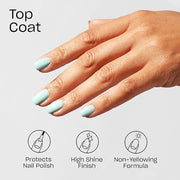 OPI Nail Lacquer Top Coat | Clear Nail Polish Top Coats | Classic, Quick Drying, High Shine, Gel-like Volumizing, & Matte Finish | Chip Resistant, High-Gloss, Long Lasting