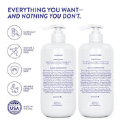 Routine Wellness Anti-Thinning Shampoo & Conditioner - Rose Hips | Clinically tested shampoo for thinning hair with biotin, pea peptides, saw palmetto oil, color safe, sulfate free