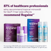 Women's Rogaine 5% Minoxidil Topical Foam, Unscented, 2 x 2.11 oz | Once-a-Day Hair Loss Treatment for Women, Regrow Fuller, Thicker Hair, Unscented, 4-Month Supply