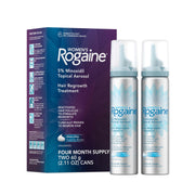 Women's Rogaine 5% Minoxidil Topical Foam, Unscented, 2 x 2.11 oz | Once-a-Day Hair Loss Treatment for Women, Regrow Fuller, Thicker Hair, Unscented, 4-Month Supply