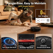 roborock 2026 New Qrevo S Pro Robot Vacuum and Mop, 18,500Pa Suction | Multifunctional Dock with 167℉ Mop Self-Cleaning, Smart Obstacle Avoidance, Anti-Tangle Brush, Liftable Spinning Mop, Black