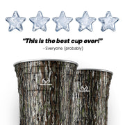 Top Cup Aluminum Party Cups, RealTree Original Camo, 20oz, 20 Count | Made in the USA, Colder, Durable, Reusable, Recycleable, Dishwasher Safe