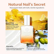 Modelones Nail Strengthener and Growth, Milky White Nail Polish Hardener | Extra Strong and Growth Fall Nail Repair Natural Strengthening Polish Concealer Foundation Nail Stuff Toenails Gifts 15ml