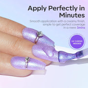 modelones Gel Nail Polish Set Glitter Chameleon 6Colors Blue Green Purple