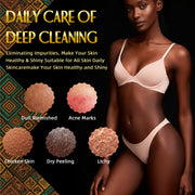 UJFQBH 3 Pack African Net Sponge, African Exfoliating Net Bath Sponge Long Net Bath Sponge Exfoliating Shower Body Scrubber Back Scrubber Skin Smoother,Great for Daily Use (Pink,Yellow,Purple)