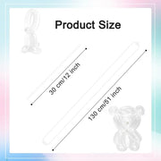 260 Balloons - Clear Long Balloons for Tying Balloon Arch & Balloon Ties | 100Pcs Clear Animal Balloons, Skinny Balloons for Tying, Long to Tie, Twisting, Modeling, Making & Birthday Party Decor