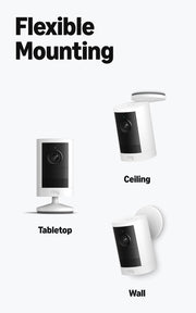 Ring Outdoor Cam 2K (newest model), Battery, Home or business security, Wide-Angle Retinal 2K Video, 6x Enhanced Zoom, Night Vision, White