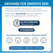 Vanicream Moisturizing Cream, Body & Face Moisturizer, 16 Oz Pump Dispenser | Formulated without Common Irritants for Sensitive Skin, Restores Moisture and Soothes Irritated, Cracked or Itchy Skin