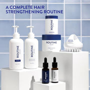 Routine Wellness Anti-Thinning Shampoo & Conditioner - Rose Hips | Clinically tested shampoo for thinning hair with biotin, pea peptides, saw palmetto oil, color safe, sulfate free