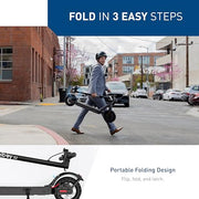 Hiboy S2 Electric Scooter - 8.5" Solid Tires - Up to 17 Miles Long-Range | 19 MPH Portable Folding Commuting Scooter for Adults with Double Braking System and App
