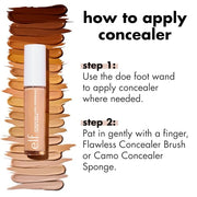 e.l.f. Hydrating Camo Concealer, Full Coverage, Light Ivory | Satin Finish, Under-Eye & Blemish Coverage, Hydrating Formula, Long-Lasting Wear, Non-Creasing, Vegan & Cruelty-Free