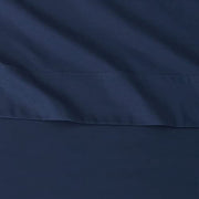Amazon Basics Lightweight Super Soft Easy Care Wrinkle Free Microfiber 3 Piece Bed Sheet Set with 14-Inch Deep Pockets, Twin, Navy Blue, Solid, Kids, Men & Women Bedding