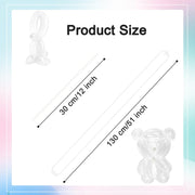 260 Balloons - Clear Long Balloons for Tying Balloon Arch & Balloon Ties | 100Pcs Clear Animal Balloons, Skinny Balloons for Tying, Long to Tie, Twisting, Modeling, Making & Birthday Party Decor