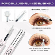 GAQQI Lash Cluster Glue, Waterproof Bond and Seal Lash Glue, Black - 10ml | Strong Hold 3-7days, Latex-free & Formaldehyde-free, Waterproof, For Cluster/ Individual/ Strip Lashes, Easy to Use