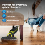 Shark VACMOP Cordless Vacuum & Spray Mop, Gray, VM180 | Hard Floor Cleaner, Powerful Suction, Lightweight, 2 Disposable Pads, 12oz Cleaning Solution Included