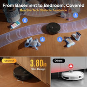 roborock 2026 New Qrevo S Pro Robot Vacuum and Mop, 18,500Pa Suction | Multifunctional Dock with 167℉ Mop Self-Cleaning, Smart Obstacle Avoidance, Anti-Tangle Brush, Liftable Spinning Mop, Black