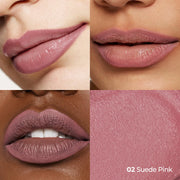 Laka Lip Liner - Creamy Matte Lip Contour | #02 Suede Pink | Muted Nude Pink | Precise Lip Liner Pencil for Shaping & Overlining | Long-Lasting Waterproof Formula | No Sharpening