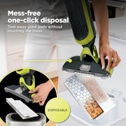 Shark VACMOP Cordless Vacuum & Spray Mop, Gray, VM180 | Hard Floor Cleaner, Powerful Suction, Lightweight, 2 Disposable Pads, 12oz Cleaning Solution Included