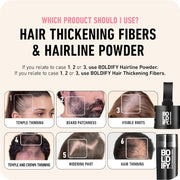 BOLDIFY Hair Fibers for Thinning Hair, for Women & Men, Dark Brown 28g