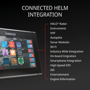 Simrad GO Chartplotter and Fish Finder, with Transducer and Radar Options, Preloaded C-MAP Discover Chart Card