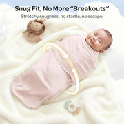 Momcozy Swaddles for Newborns, Quiet Fastener Swaddle for Infant 0-3 Months | New-Parent-Friendly Sleep Sack, Reduce Startle Reflex, Newborn Boys Girls Registry Essentials, 2-Pack, Bloom