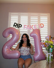 2 Balloon - Pastel Pink Birthday Number Balloons, 40 Inch Decorations