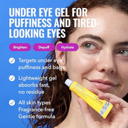 Good Molecules Yerba Mate Wake Up Eye Gel, Caffeine Under Eye Cream, 15 ml | Refreshes and hydrates tired under eyes with caffeine. Helps improve the look of puffiness, under eye bags, and fine lines.