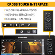 Humminbird XPLORE Series GPS Fish Finder MEGA Side Imaging+ & HD Touchscreen Display