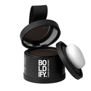 Boldify Hairline Powder, Root Touch Up Hair Color Dark Brown 4g | Instantly Fills Thinning Hair & Sparse Hairlines - Root Cover Up for Gray Hair - Water-Resistant, Sweat-Proof 24-Hour Wear