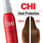 CHI 44 Iron Guard Thermal Protection Spray for Hair, 2 Oz | Heat Damage Shield with Ceramic Minerals, Lightweight Styling Spray, Frizz Control & Shine Enhancer