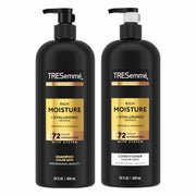 TRESemmé Rich Moisture Hydrating Shampoo & Conditioner Set 28 oz 2 Pack | Moisturizing for frizz-prone hair, Restores damaged hair, Moisturizes & detangles, Shampoo and Conditioner set