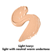 e.l.f. Hydrating Camo Concealer, Full Coverage, Light Ivory | Satin Finish, Under-Eye & Blemish Coverage, Hydrating Formula, Long-Lasting Wear, Non-Creasing, Vegan & Cruelty-Free