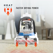 Hoover PowerDash Pet Compact Carpet Cleaner Machine, Lightweight Design | HeatForce Fast Drying, Antimicrobial Brush Roll, Pair with a Hoover Carpet Cleaner Solution