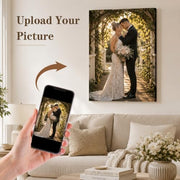 Canvas Prints with Your Photos,Ship Next Day Custom Canvas Wall Art 8x10 | Personalized Framed Canvas Pictures,Custom Photo Gifts for Wedding, Family, Frineds, Pets,Ready to Hang Home Decor