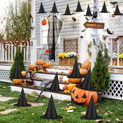 Luces 12 PCS Witch Hats, Thickened Hanging Witches Hats Halloween Decor | Black Witch Hat with 164 FT Rope Wizard Decor to Hang from Ceiling, Halloween Decorations Witch Costume Accessory