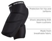 Bodyprox Protective Padded Shorts for Snowboard,Skate and Ski,3D Protection for Hip,Butt and Tailbone