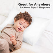KeaBabies Toddler Pillowcase 13x18 Organic Cotton Cover, Soft White