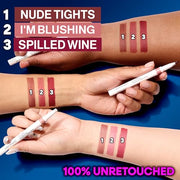 wet n wild Perfect Pout Lip Liner Stain, Long-Lasting Transfer-Proof Formula with Blade-Like Applicator for Precision & Full Lip Coverage, Vegan & Cruelty-Free - Nude Tights