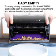 Yocada Carpet Sweeper Cleaner Manual Household Sweeper Lightweight | Hand Push Non-Electric for Home Office Low&Undercoat Carpets Rugs Pet Hair Dust Scraps Paper Rubbish Cleaning with a Brush